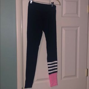 EUC Sundry Yoga Pants Navy Striped Sz 0